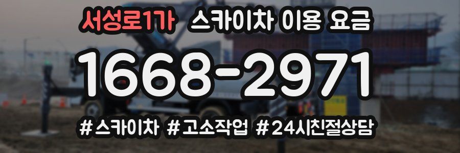 서성로1가 스카이차 이용 요금