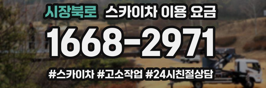 시장북로 스카이차 이용 요금