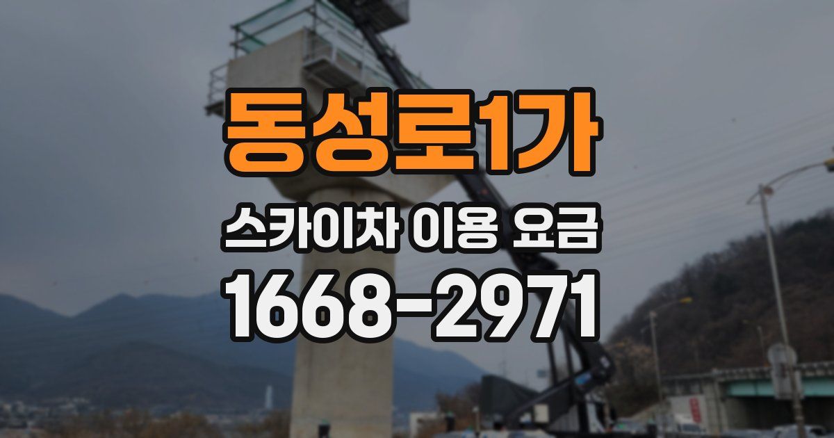 동성로1가 스카이차 이용 요금