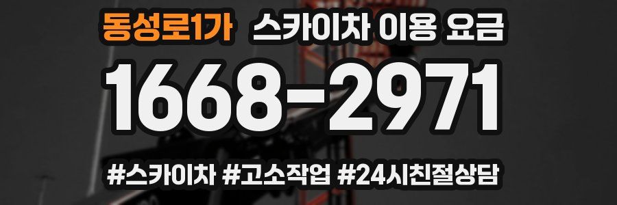 동성로1가 스카이차 이용 요금