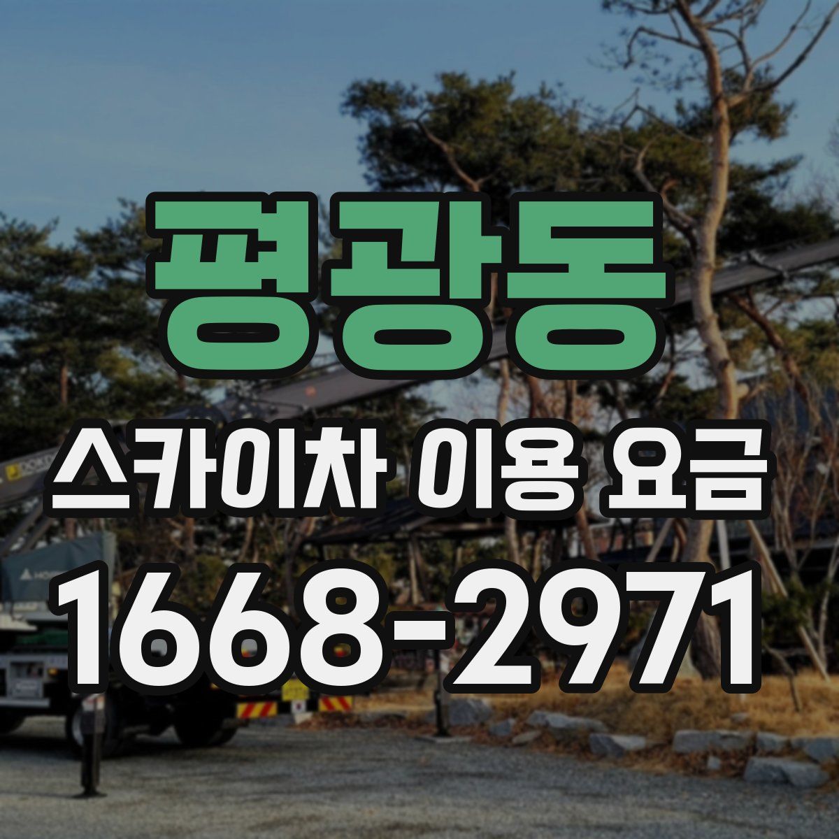 평광동 스카이차 이용 요금