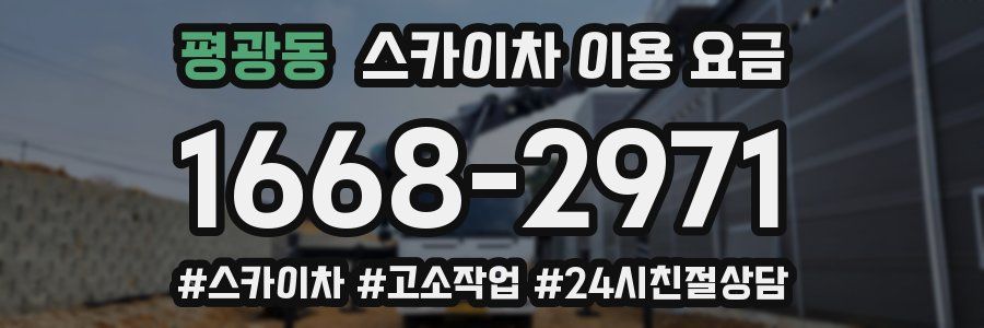 평광동 스카이차 이용 요금