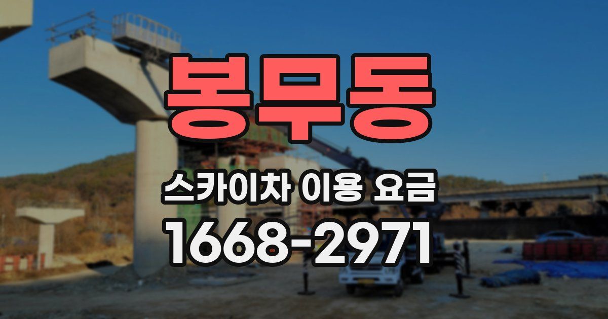 봉무동 스카이차 이용 요금