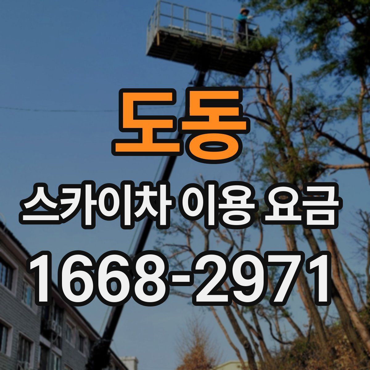 도동 스카이차 이용 요금
