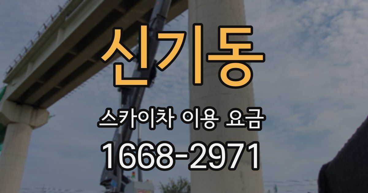 신기동 스카이차 이용 요금
