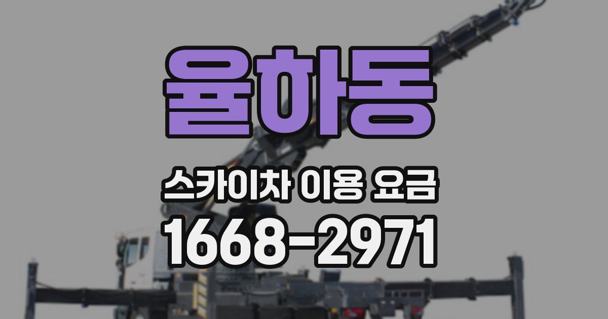율하동 스카이차 이용 요금