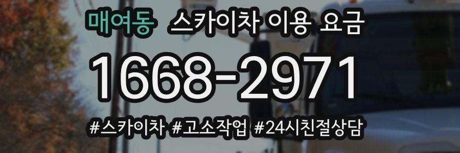 매여동 스카이차 이용 요금