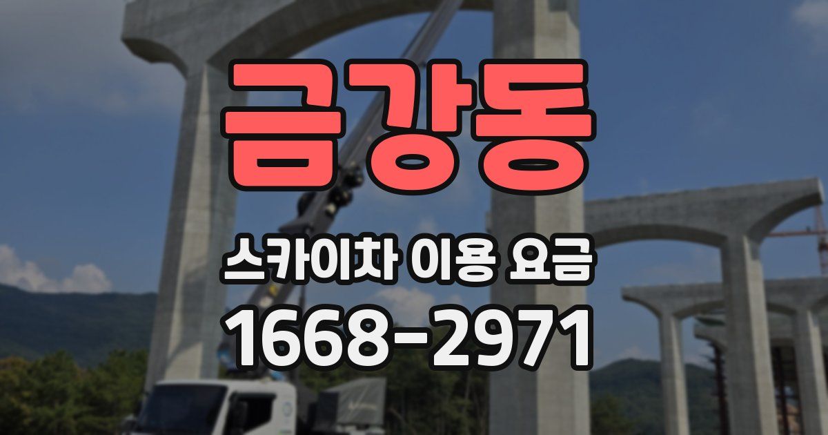 금강동 스카이차 이용 요금