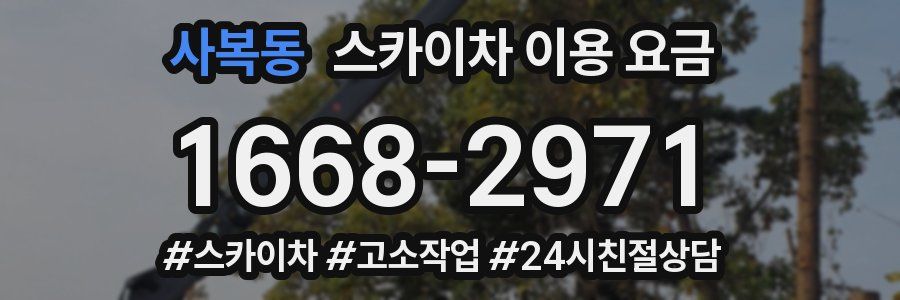 사복동 스카이차 이용 요금
