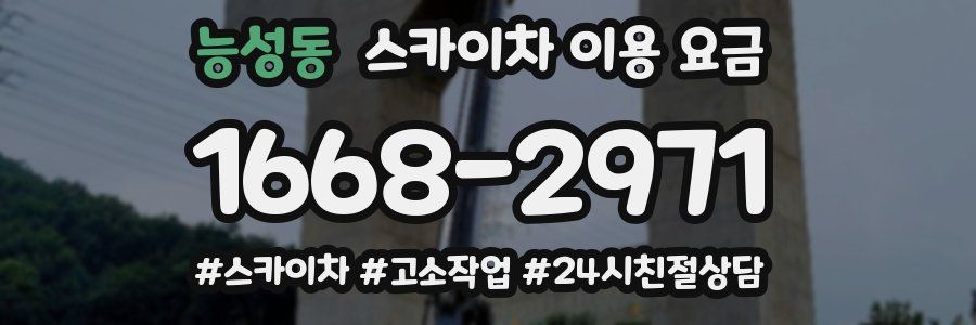 능성동 스카이차 이용 요금