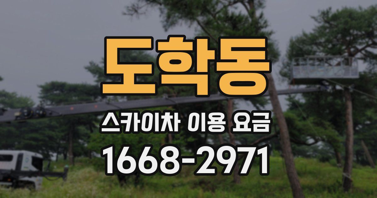 도학동 스카이차 이용 요금