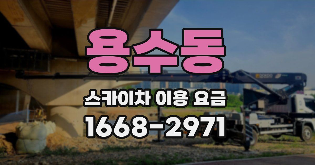 용수동 스카이차 이용 요금
