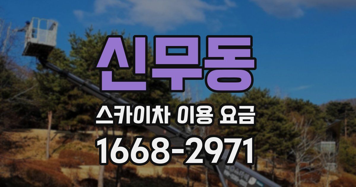 신무동 스카이차 이용 요금