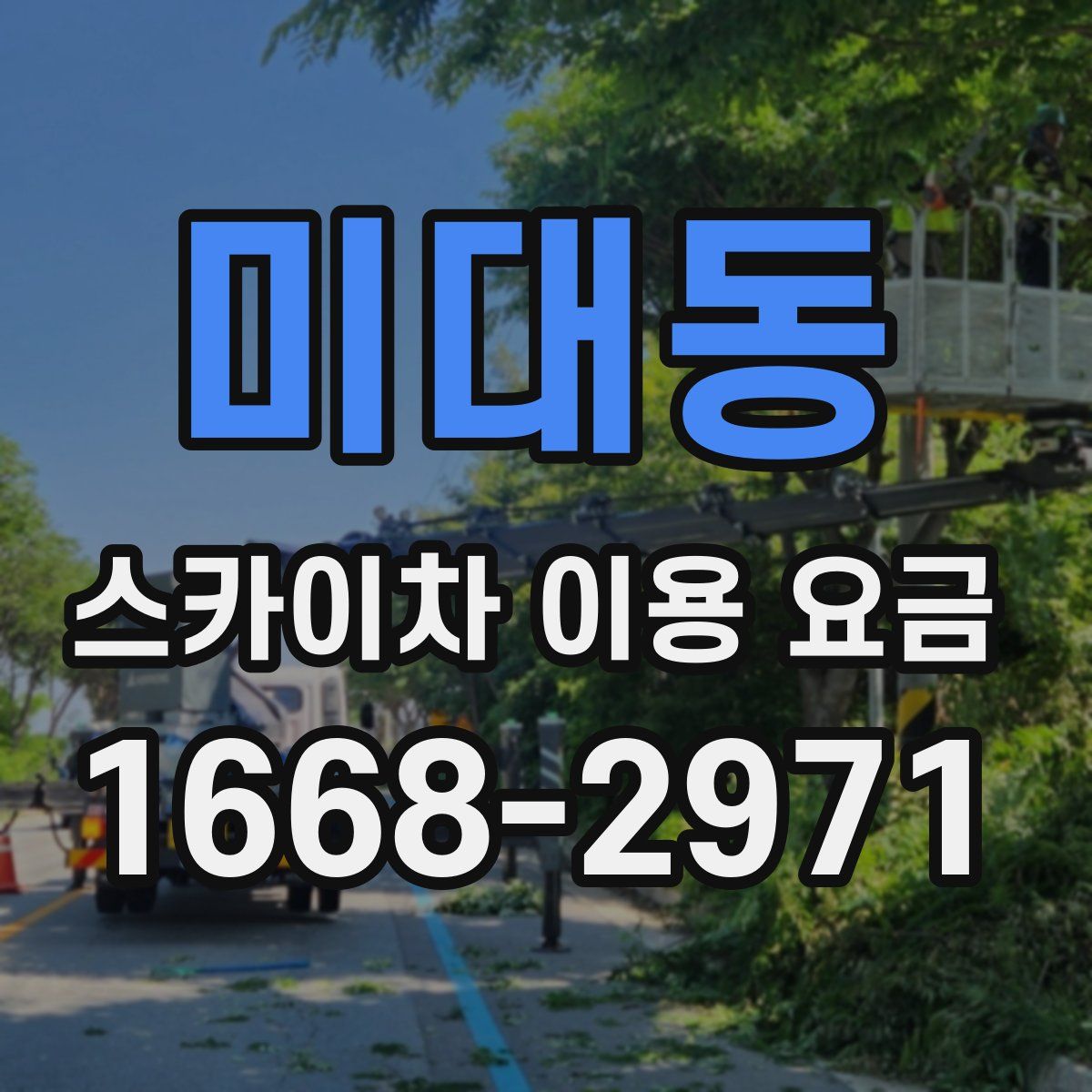 미대동 스카이차 이용 요금