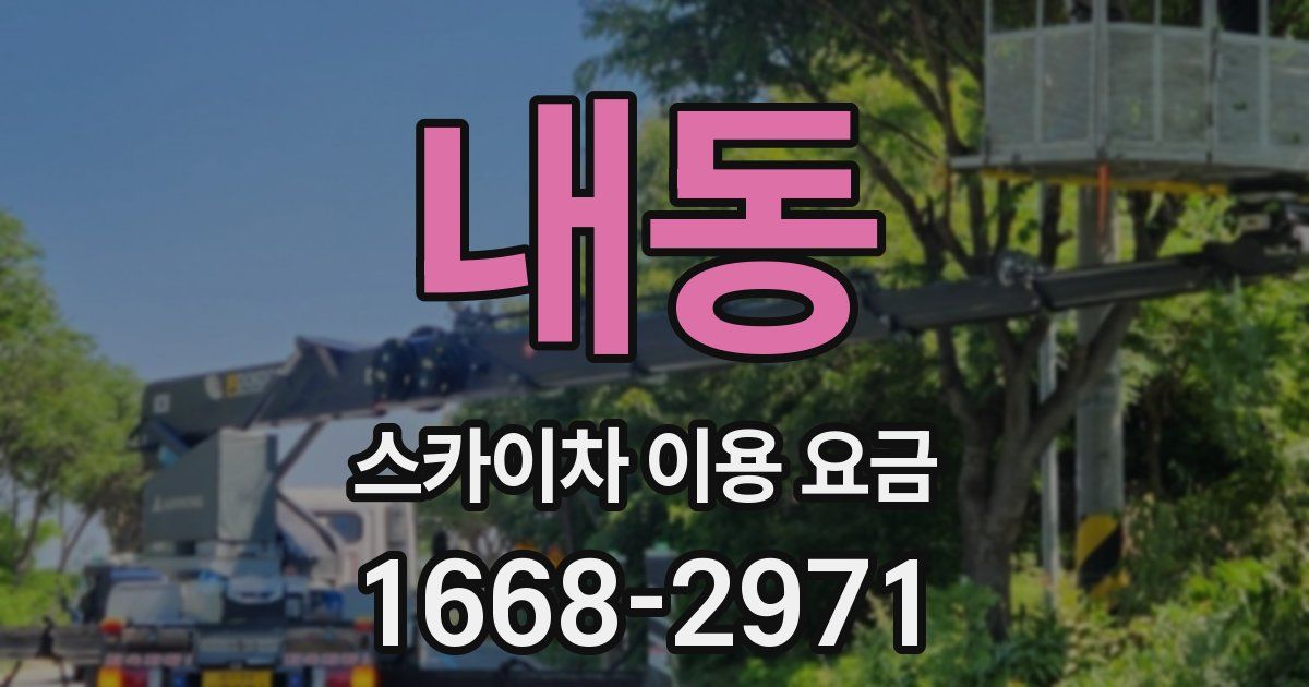 내동 스카이차 이용 요금