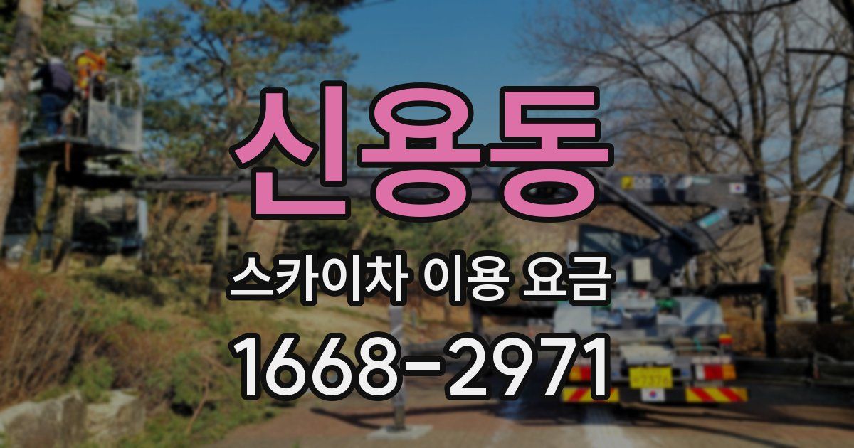 신용동 스카이차 이용 요금