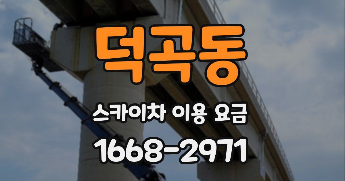 덕곡동 스카이차 이용 요금
