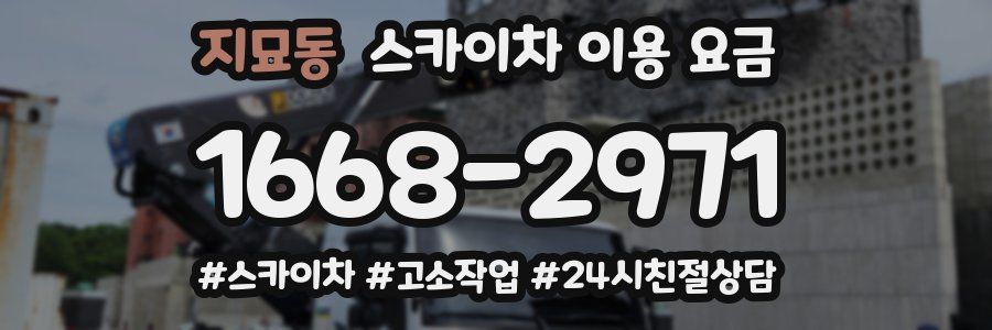 지묘동 스카이차 이용 요금
