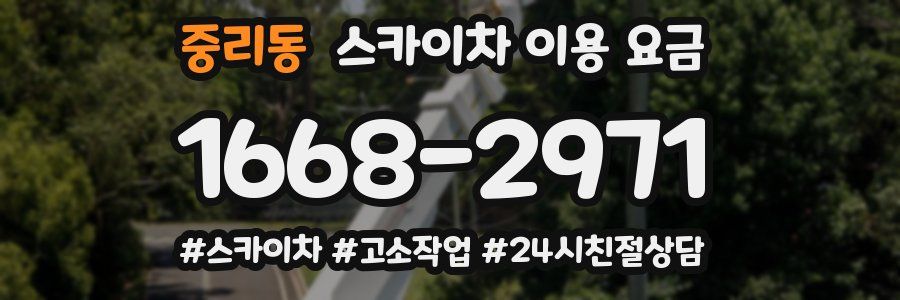 중리동 스카이차 이용 요금