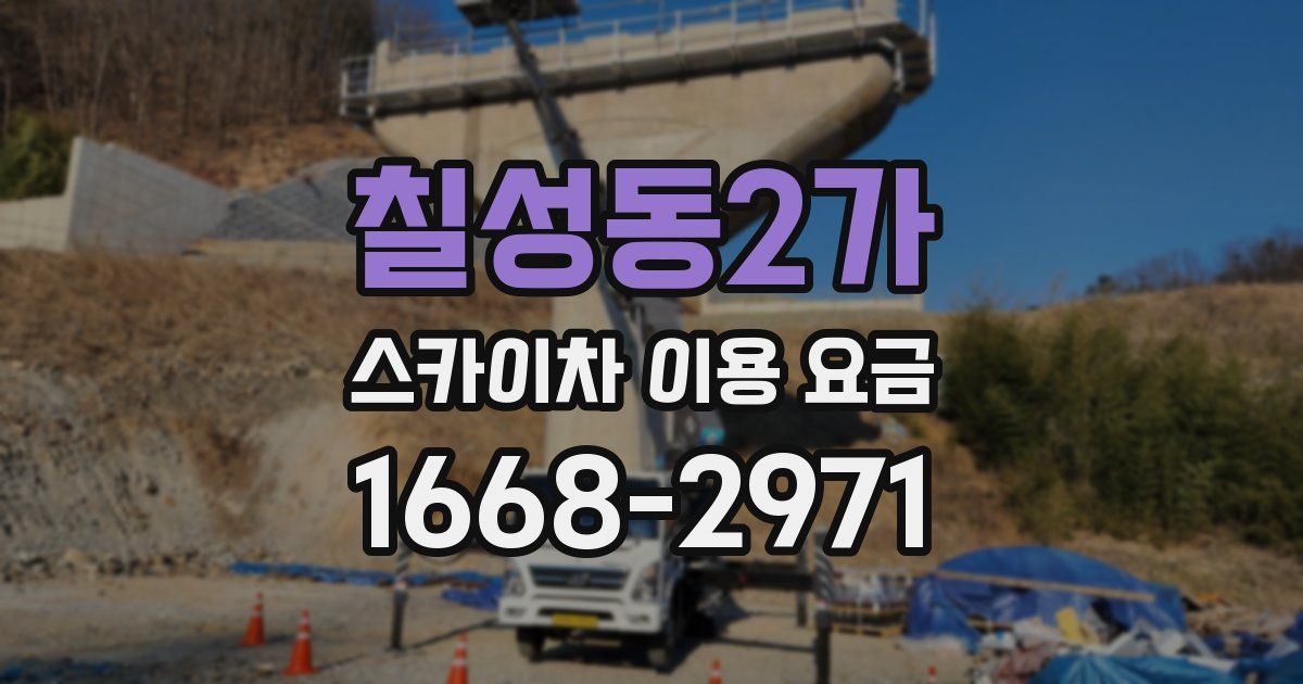 칠성동2가 스카이차 이용 요금