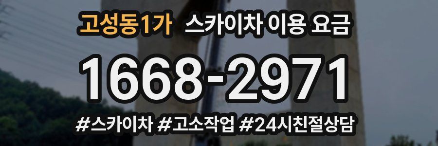 고성동1가 스카이차 이용 요금