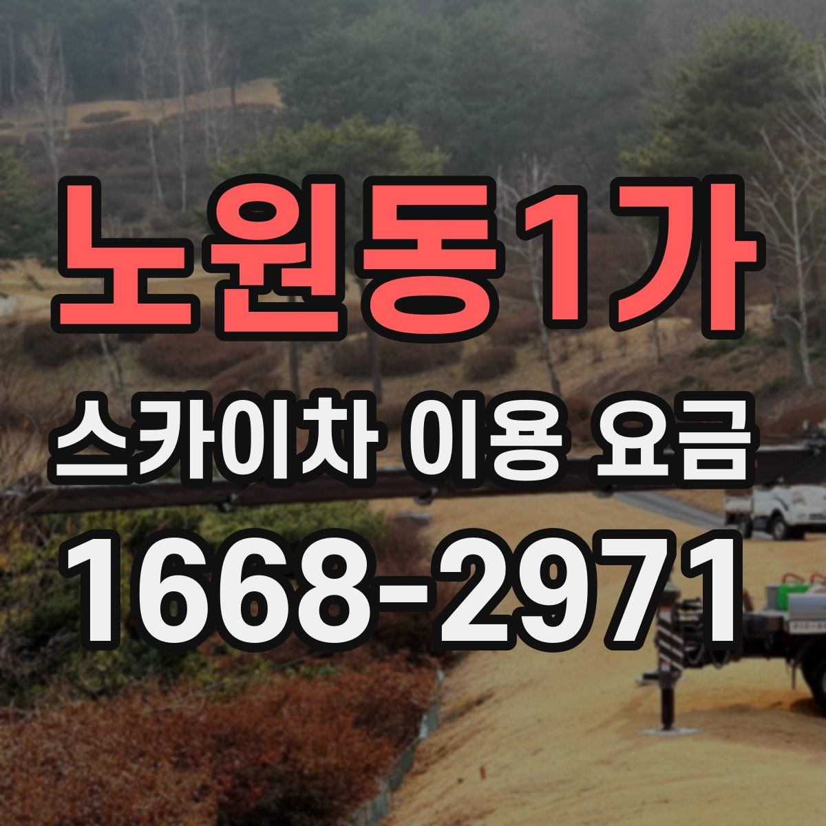 노원동1가 스카이차 이용 요금
