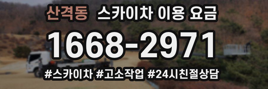 산격동 스카이차 이용 요금