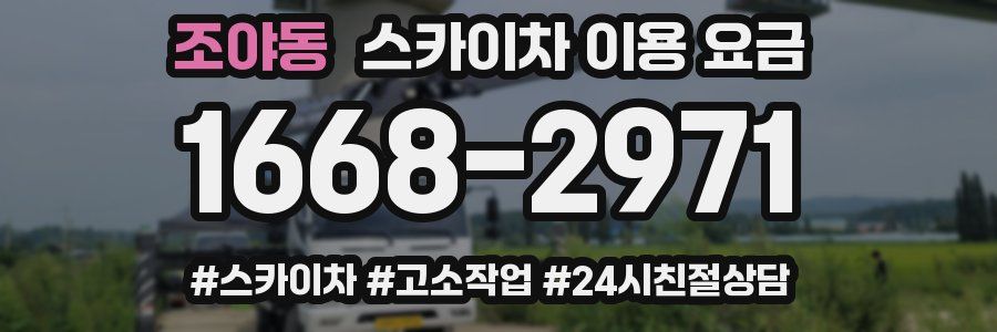 조야동 스카이차 이용 요금