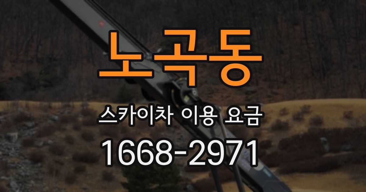 노곡동 스카이차 이용 요금