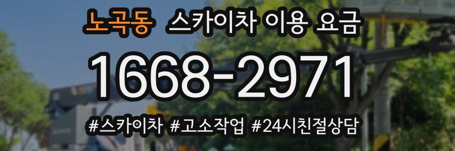 노곡동 스카이차 이용 요금