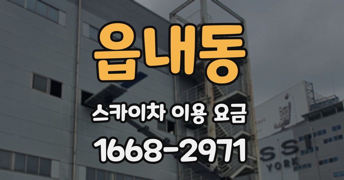 읍내동 스카이차 이용 요금