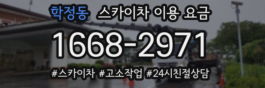 학정동 스카이차 이용 요금