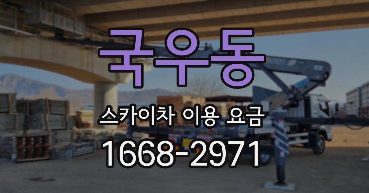 국우동 스카이차 이용 요금