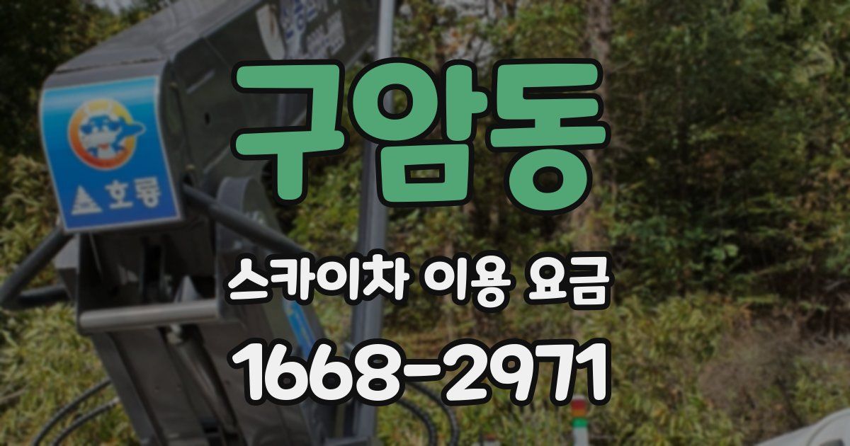 구암동 스카이차 이용 요금