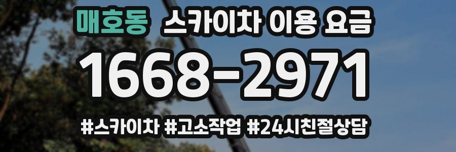 매호동 스카이차 이용 요금