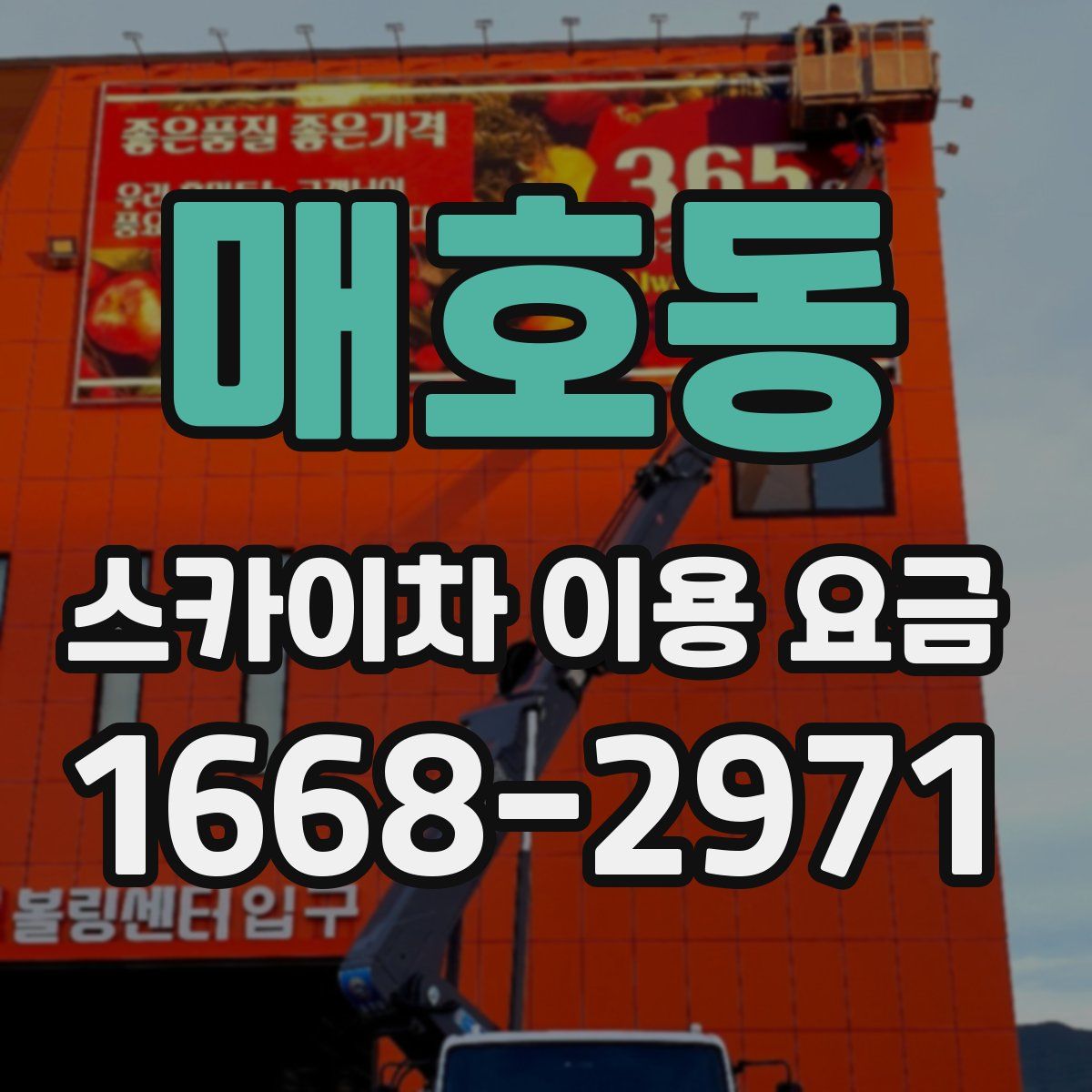 매호동 스카이차 이용 요금