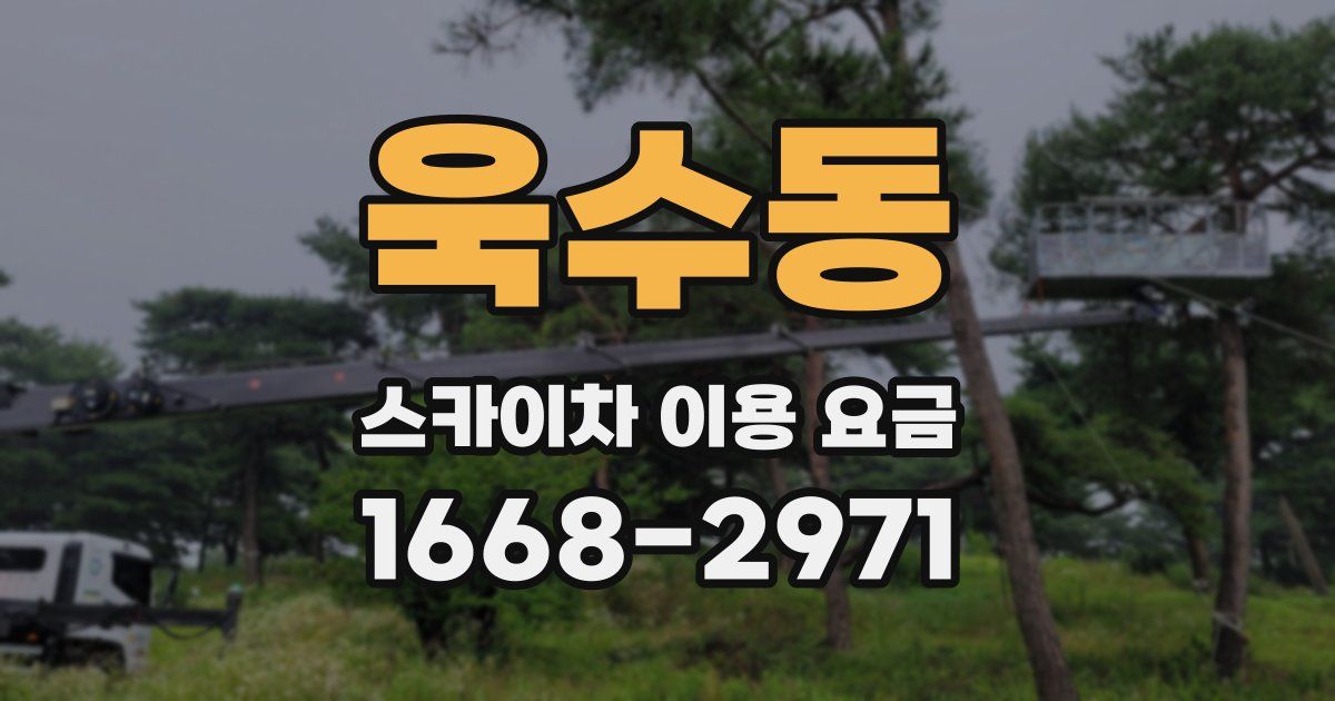 욱수동 스카이차 이용 요금