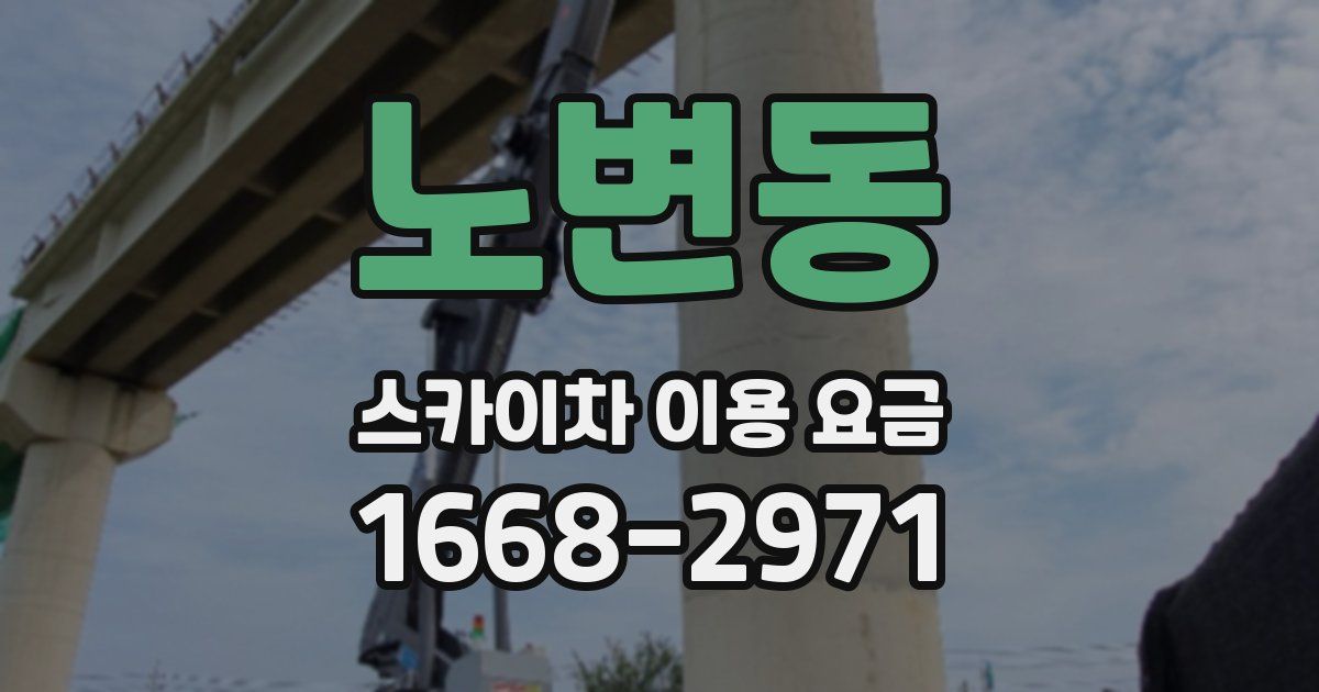 노변동 스카이차 이용 요금