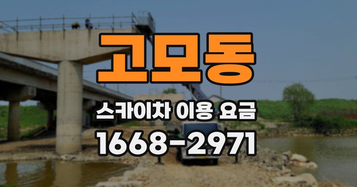 고모동 스카이차 이용 요금