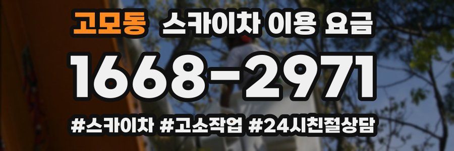 고모동 스카이차 이용 요금