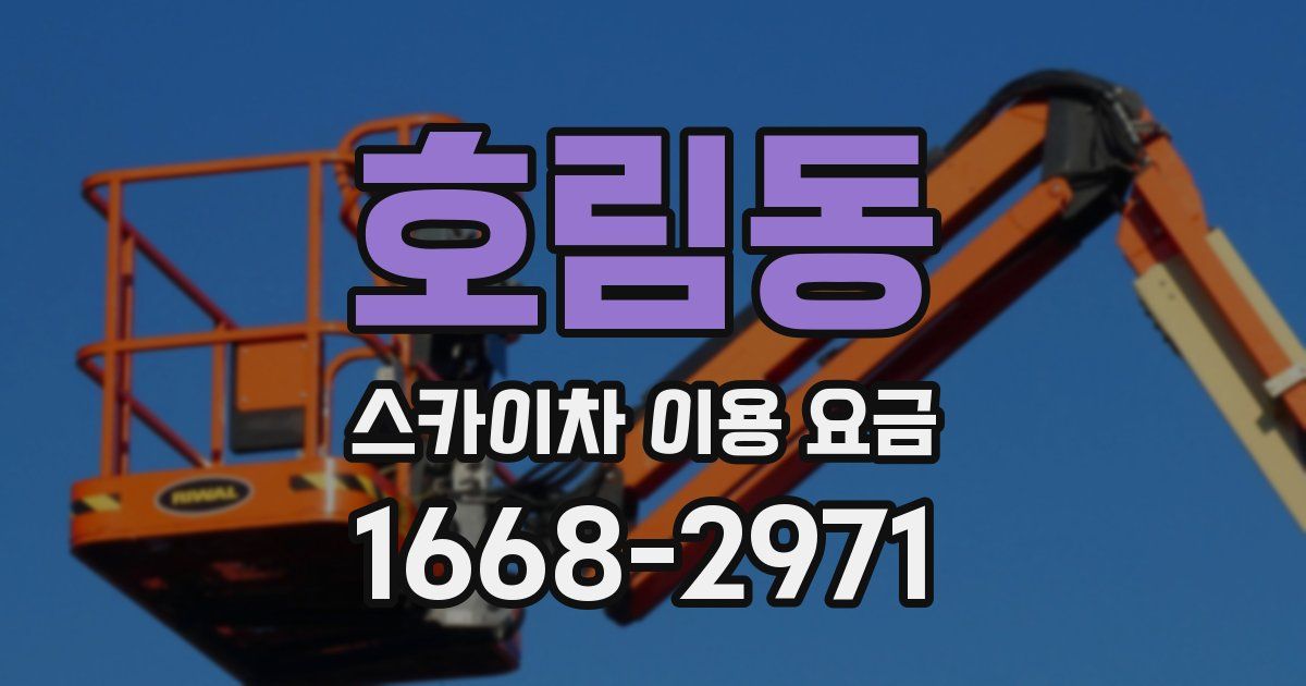 호림동 스카이차 이용 요금