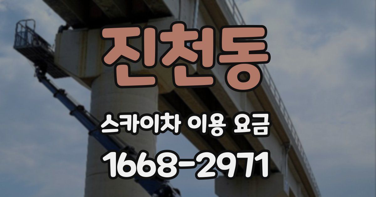진천동 스카이차 이용 요금