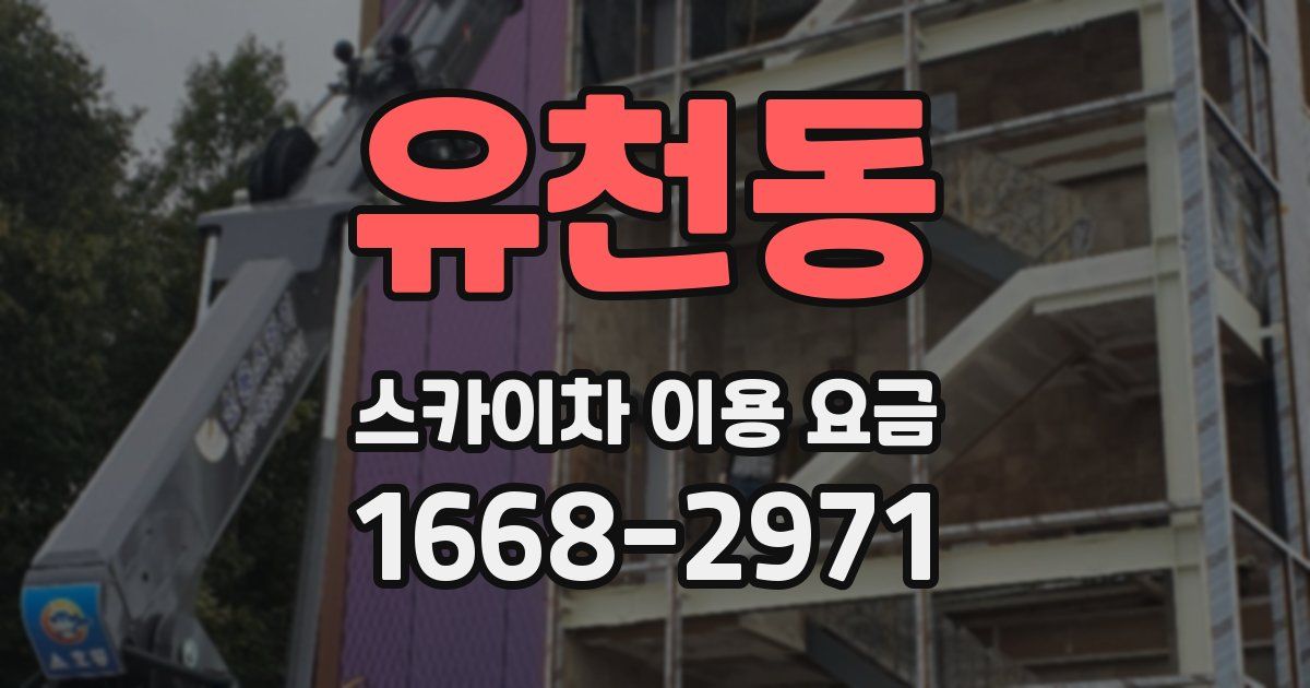 유천동 스카이차 이용 요금