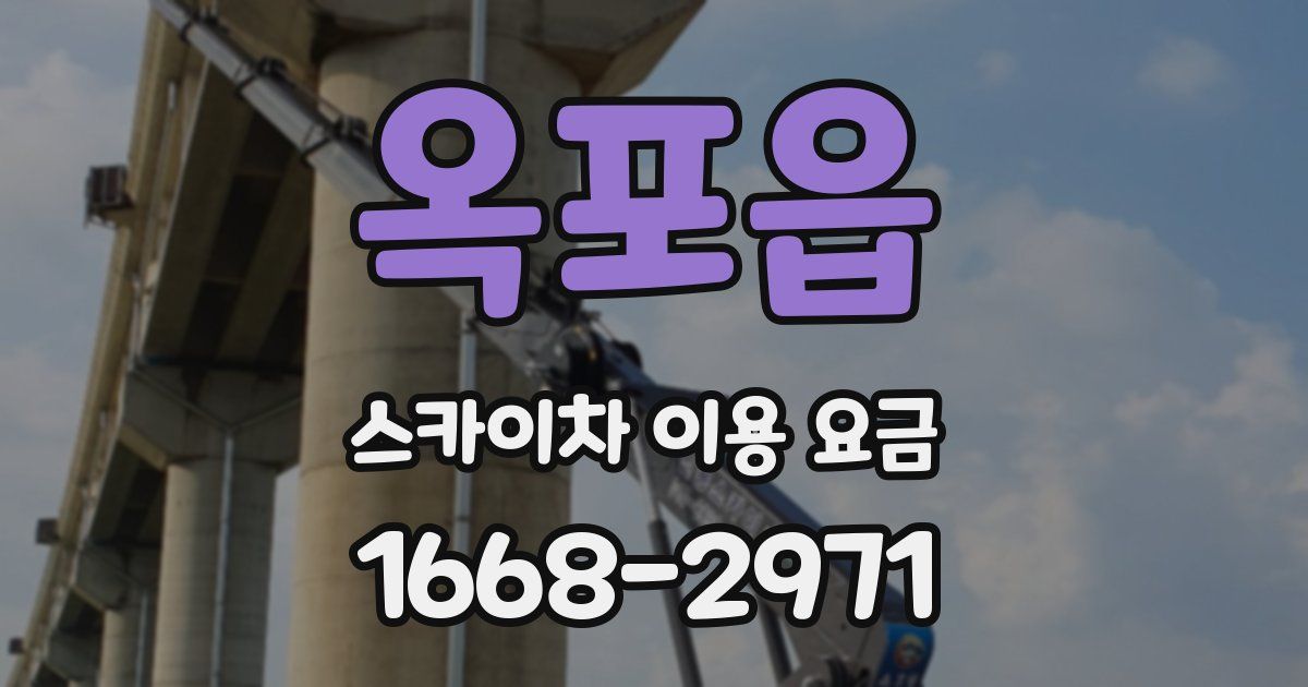 옥포읍 스카이차 이용 요금