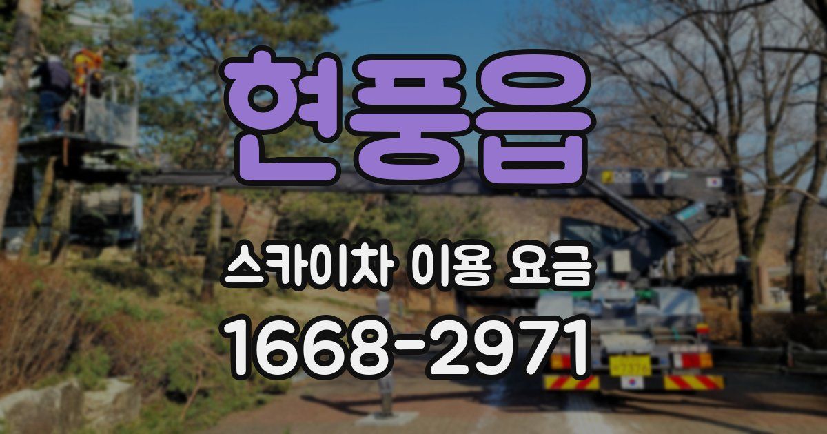 현풍읍 스카이차 이용 요금
