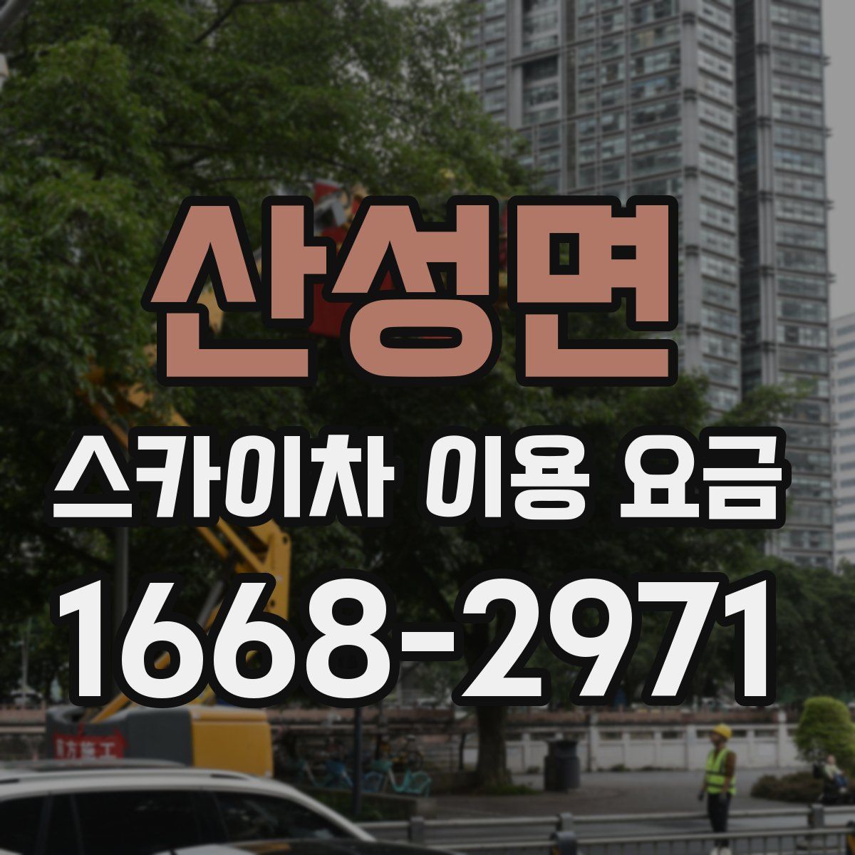 산성면 스카이차 이용 요금