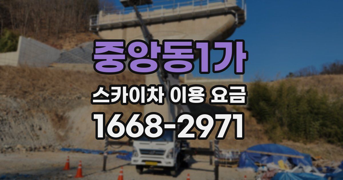 중앙동1가 스카이차 이용 요금