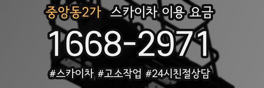 중앙동2가 스카이차 이용 요금