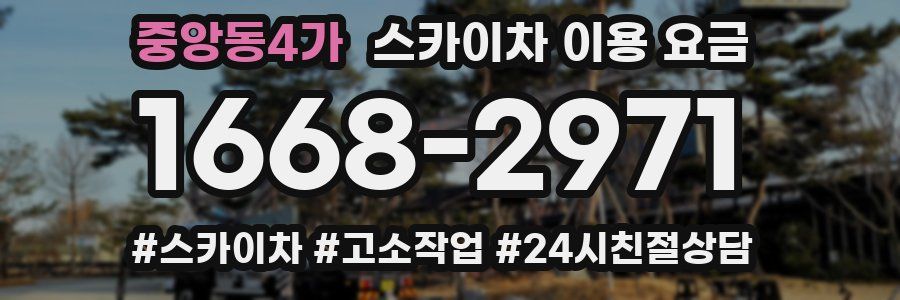 중앙동4가 스카이차 이용 요금