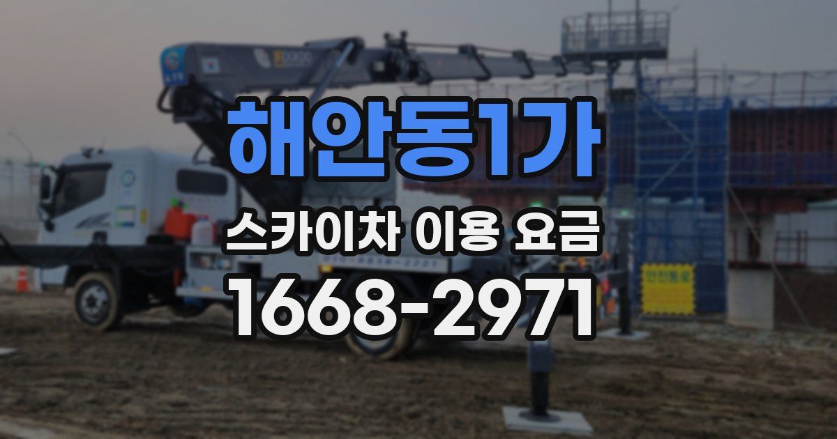해안동1가 스카이차 이용 요금